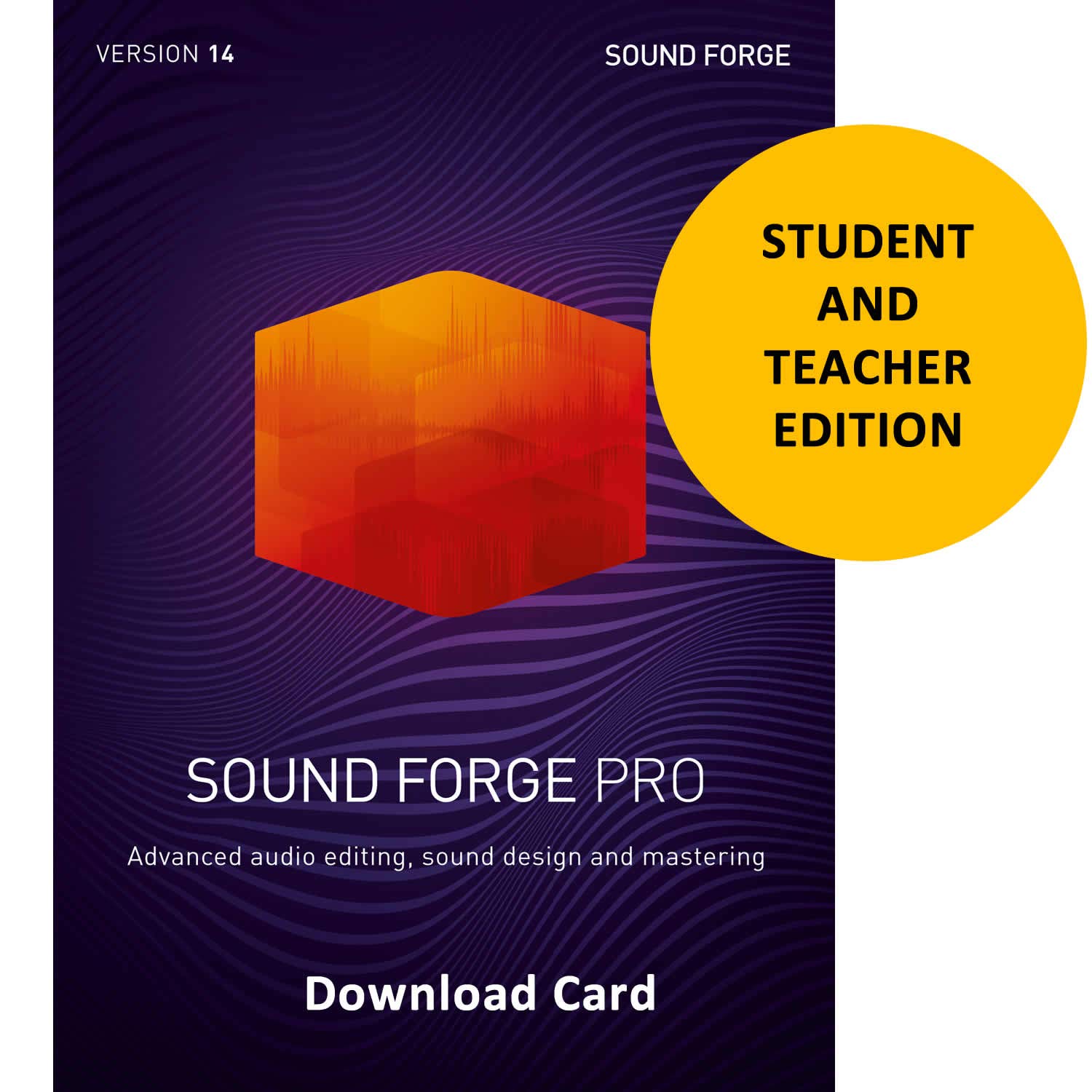MAGIX Sound Forge Pro 14 Student & Teacher Edition - Professional Audio Recording, Editing & Mastering Software for Windows - Perfect for Music Production, Podcasting & Sound Design