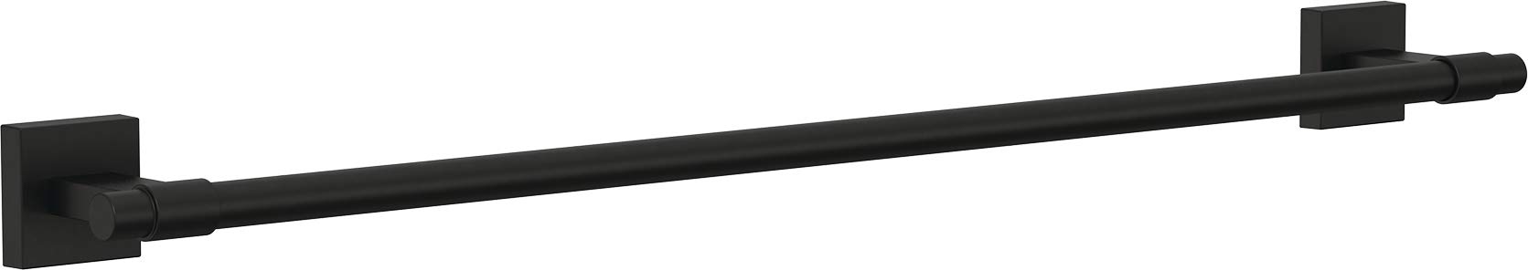 Franklin Brass Maxted 24-Inch Matte Black Towel Rack (1-Pack) - Wall Mounted Bathroom Towel Holder Bar with Heavy Duty Steel Construction - Perfect for Bathrooms, Spas, and Guest Rooms
