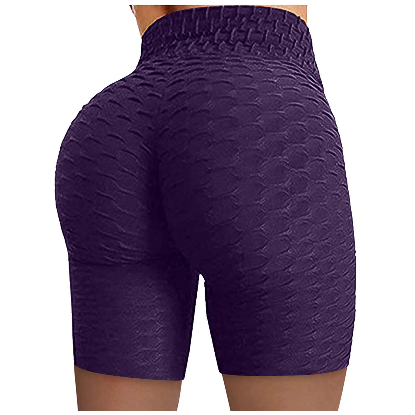 Women's Scrunch Booty Yoga Shorts - High Waist Gym & Workout Shorts for Running