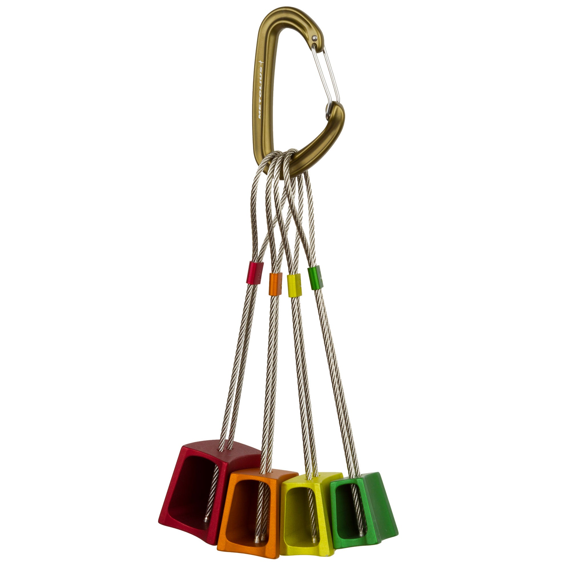 Metolius Big Nut Set #1 - 4-Piece Climbing Protection Gear for Rock Climbing & Mountaineering - Durable & Lightweight for Outdoor Adventures