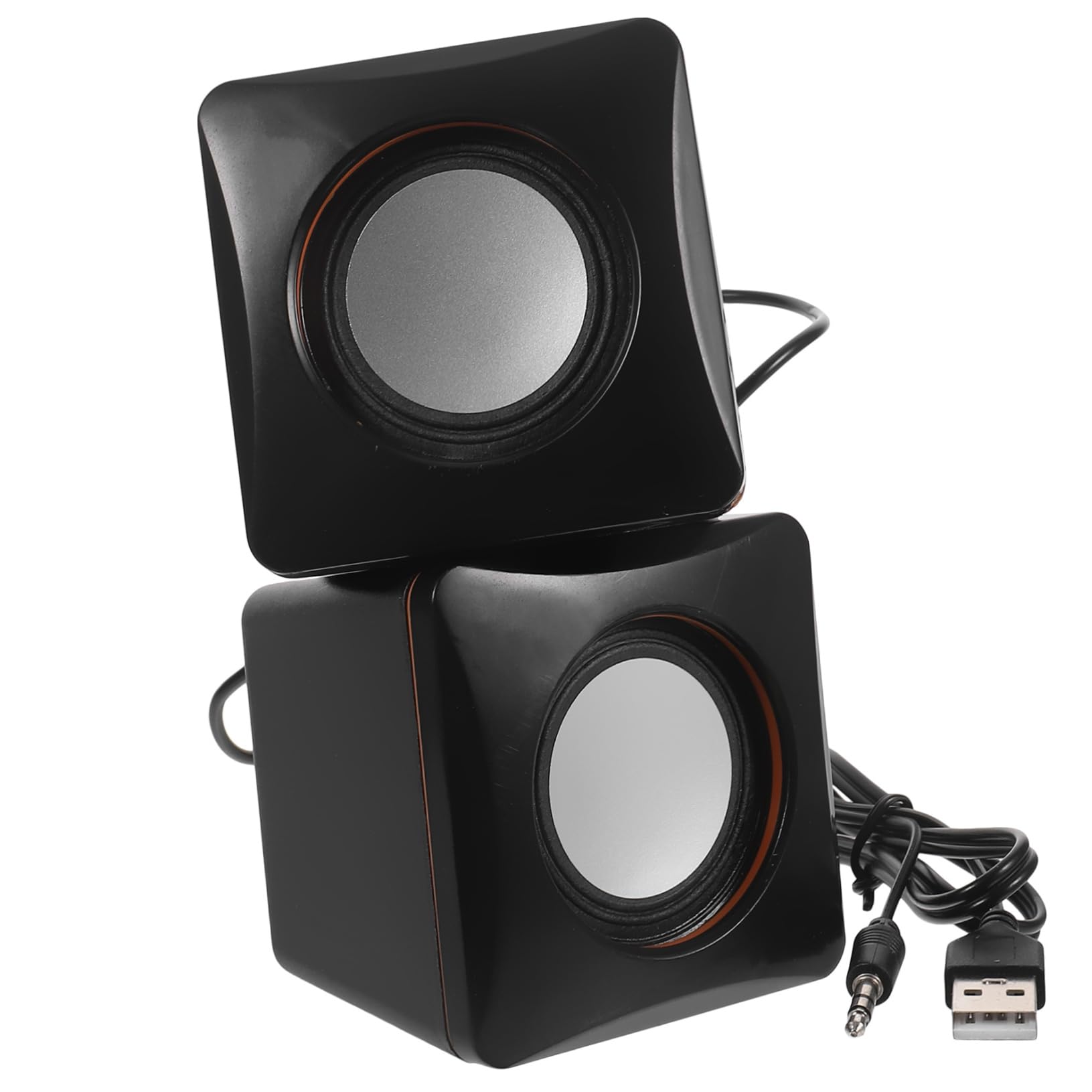 Veemoon Mini PC Speakers - Compact Desk Speakers for PC, Laptop, Desktop - Perfect for Home Office, Gaming, and Multimedia Use