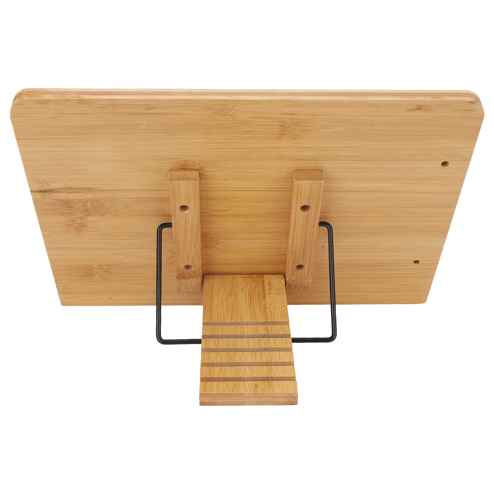 Pasamer Bamboo Book Stand - Foldable Solid Book Holder for Reading, Space Saving Design - Perfect for Elderly, Balcony, Office & Study Desk