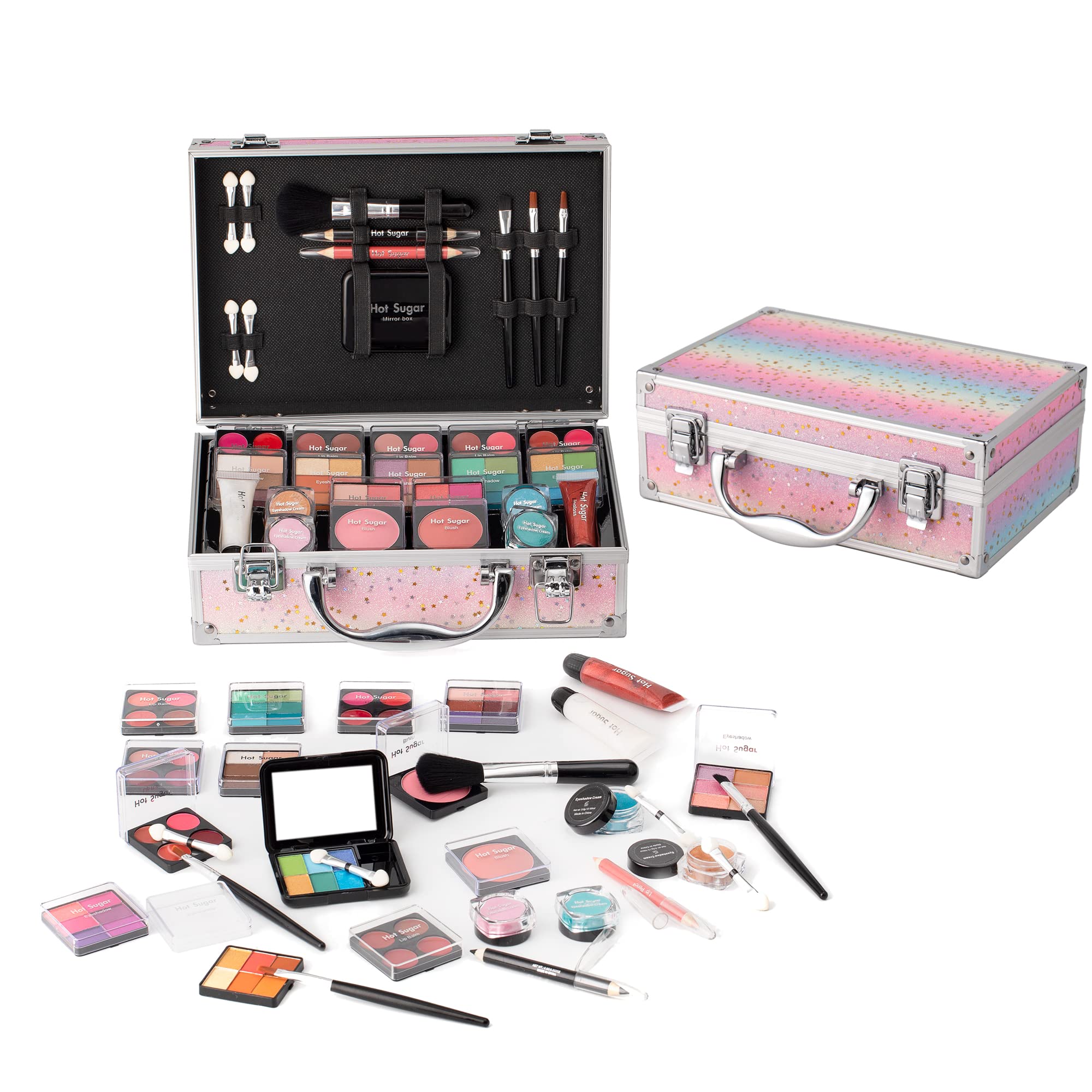 Teen Girls Makeup Kit - Eyeshadow, Lip Gloss & Blush Set for Beginners | Party & School Looks