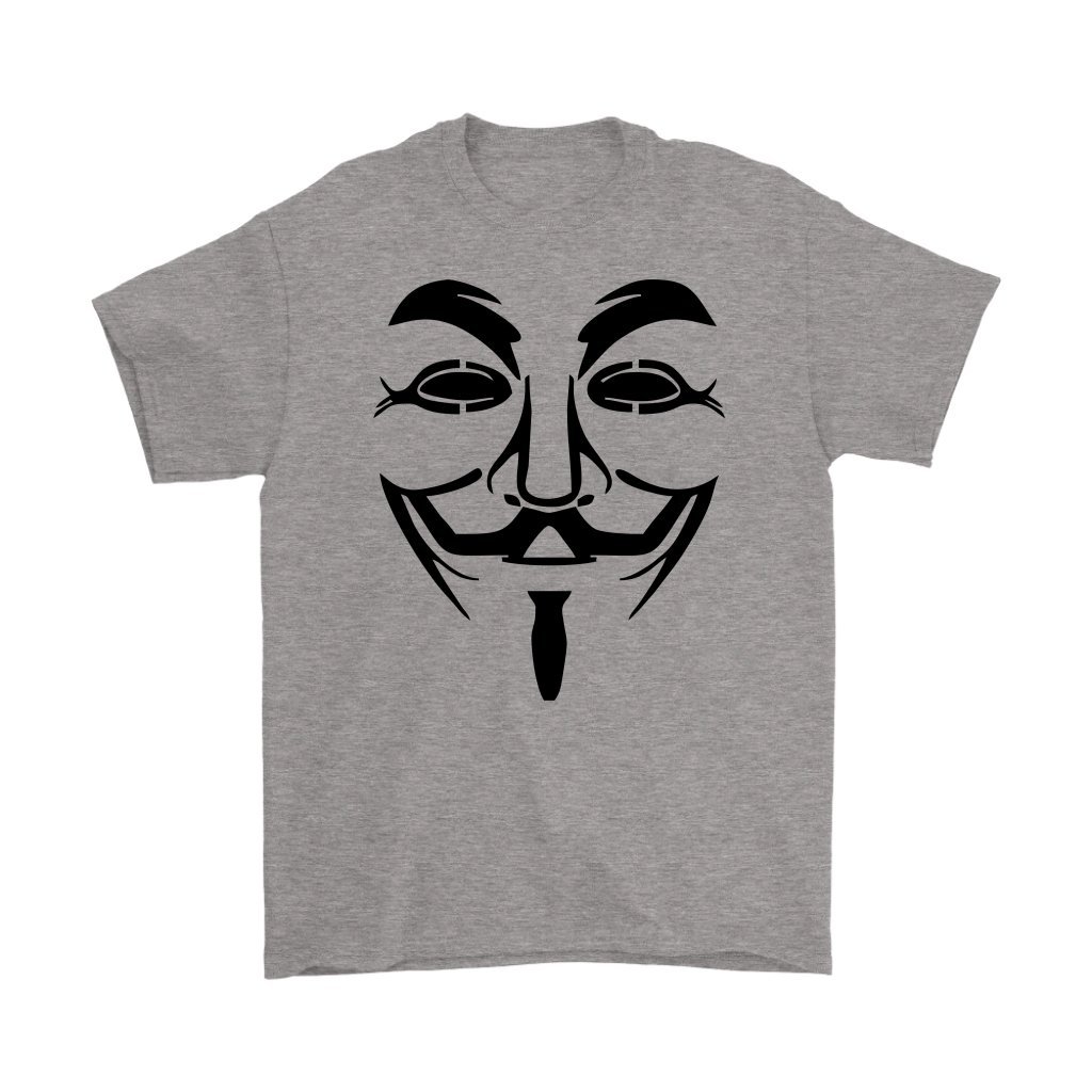 Anonymous Guy Fawkes Mask Hacker T-Shirt - Unisex Cotton V for Vendetta Tee for Men & Women | Protest, Cosplay, Tech Conventions & Halloween Costume