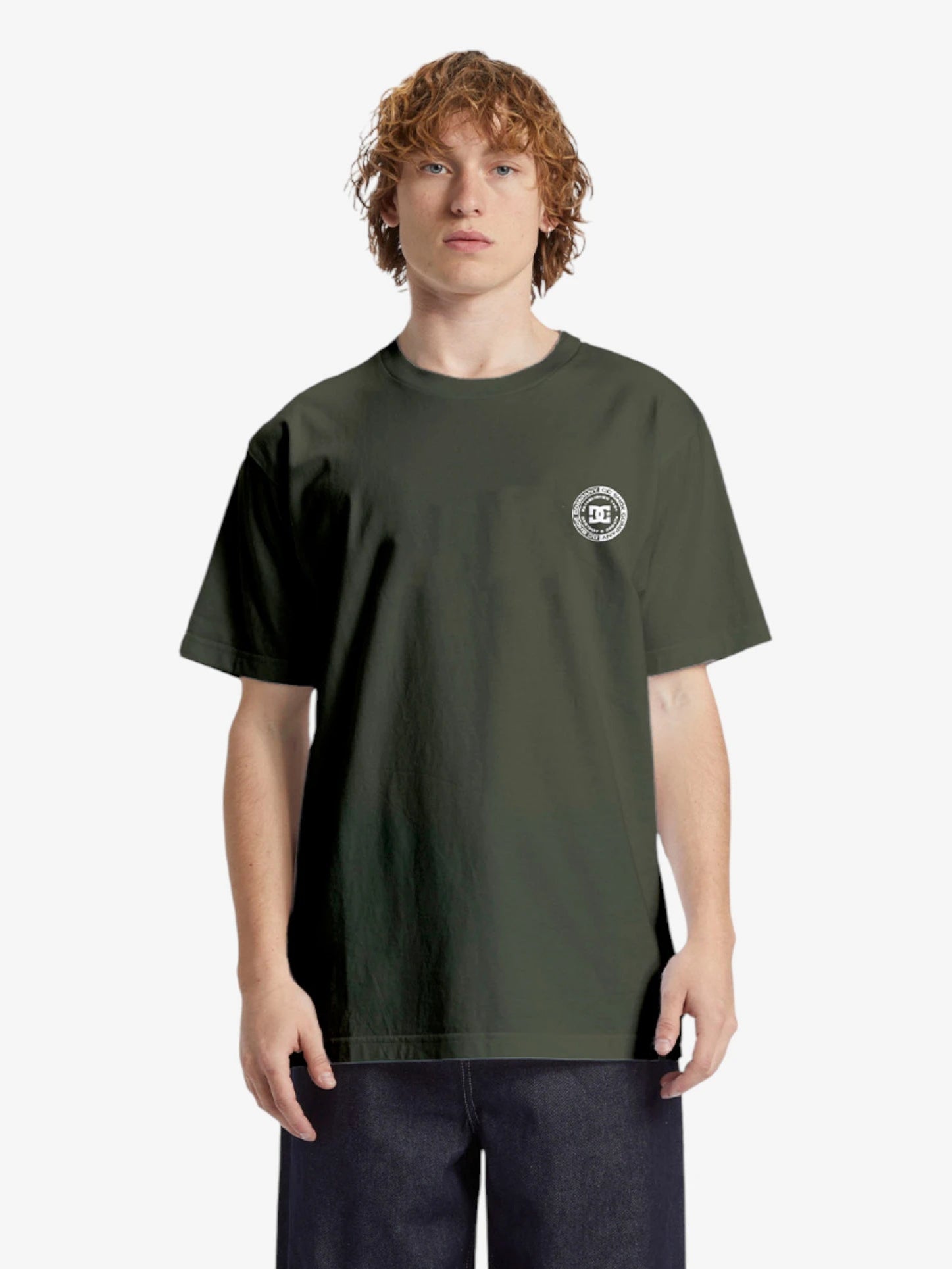 DC Comics Corporate Logo T-Shirt - Green Superhero Graphic Tee for Men, Women - Casual Wear, Cosplay, Comic Con, Gift for Fans