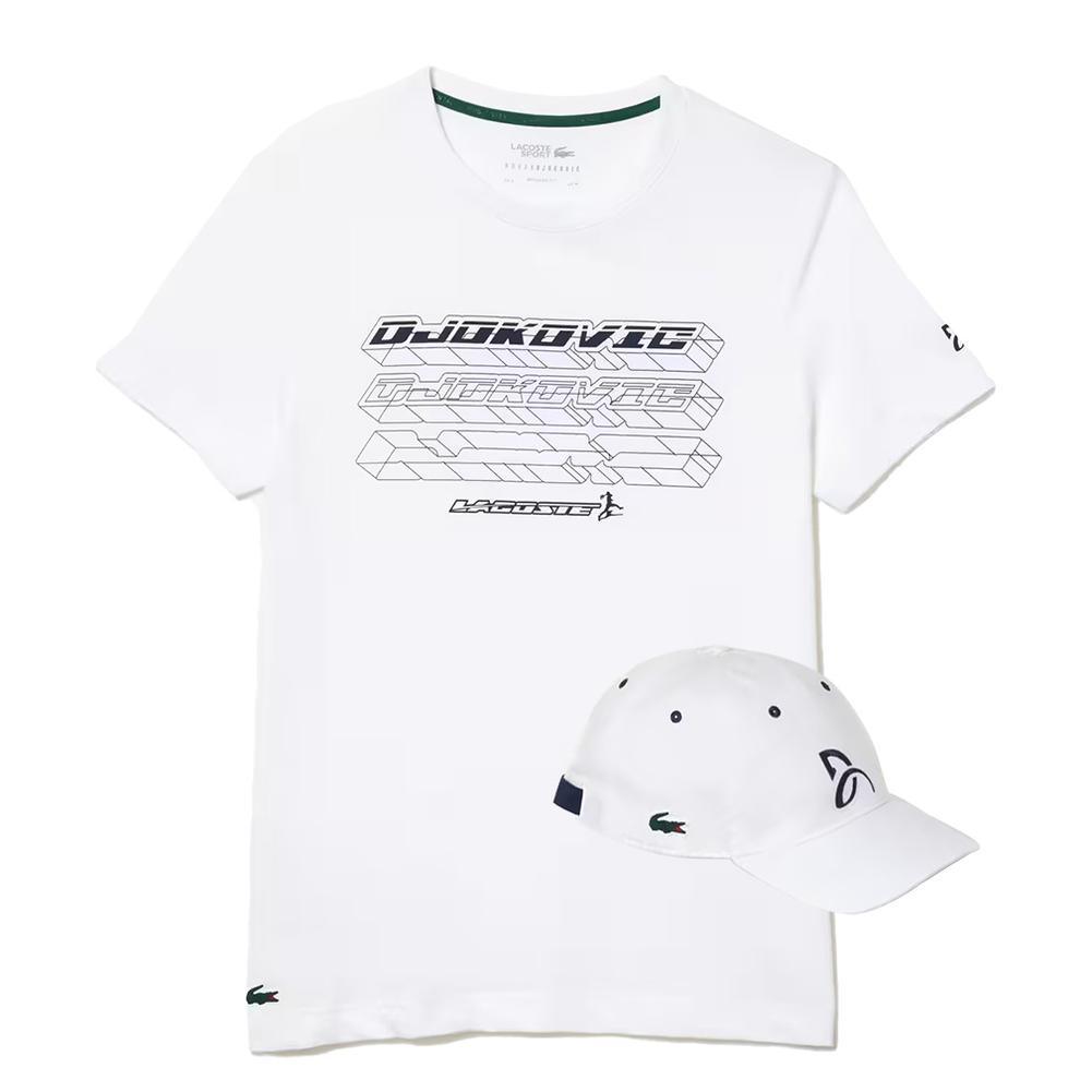 Novak Djokovic Men's Tennis T-Shirt & Cap Bundle - Official Tennis Apparel for Fans & Players | Perfect for Matches, Training & Casual Wear