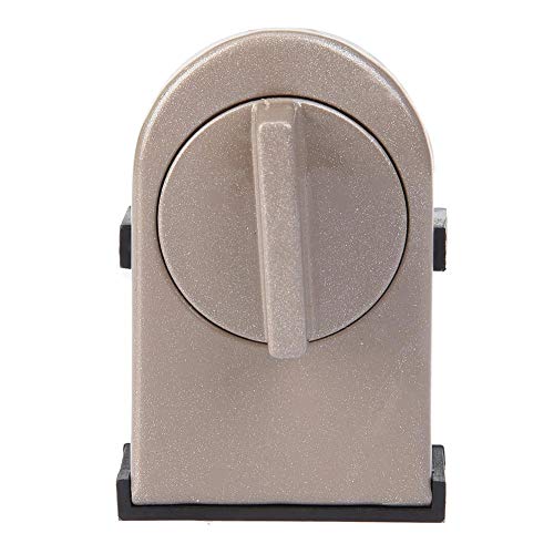 Heavy Duty Metal Security Door Lock Latches with Adjustable Rubber Cover - Anti-Theft Sliding Window & Cabinet Lock for Home, Office, and Garage Security