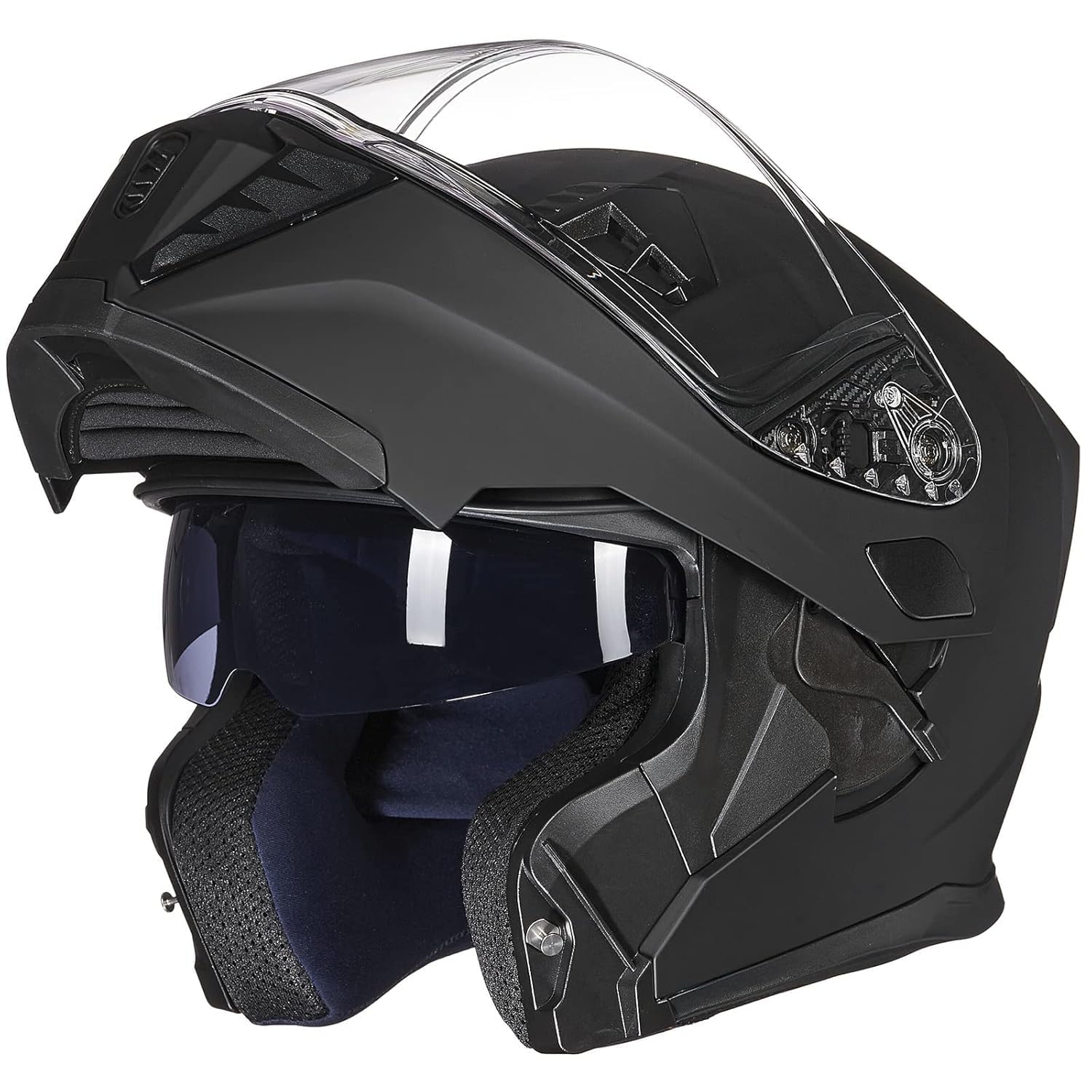 ILM Modular Full Face Motorcycle Helmet for Adults - DOT Certified, Flip-Up Dual Visor with Optional LED Tail Light - Perfect for Street Riding, Commuting & Long-Distance Touring