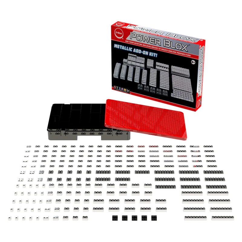 Power Blox™ Metallic Building Blocks Expansion Set - STEM Educational Toys for Kids, Creative Construction Play for Boys & Girls - Perfect for Birthday Gifts & Classroom Activities
