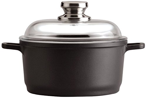 BergHOFF Scala 7.4qt Non-Stick Stockpot with Glass Lid - Ferno Green, Induction Ready, 3-Layer Base & Stainless Steel Knob | PFOA-Free Coating for Healthy Cooking | Perfect for Soups, Stews, Pasta & Family Meals