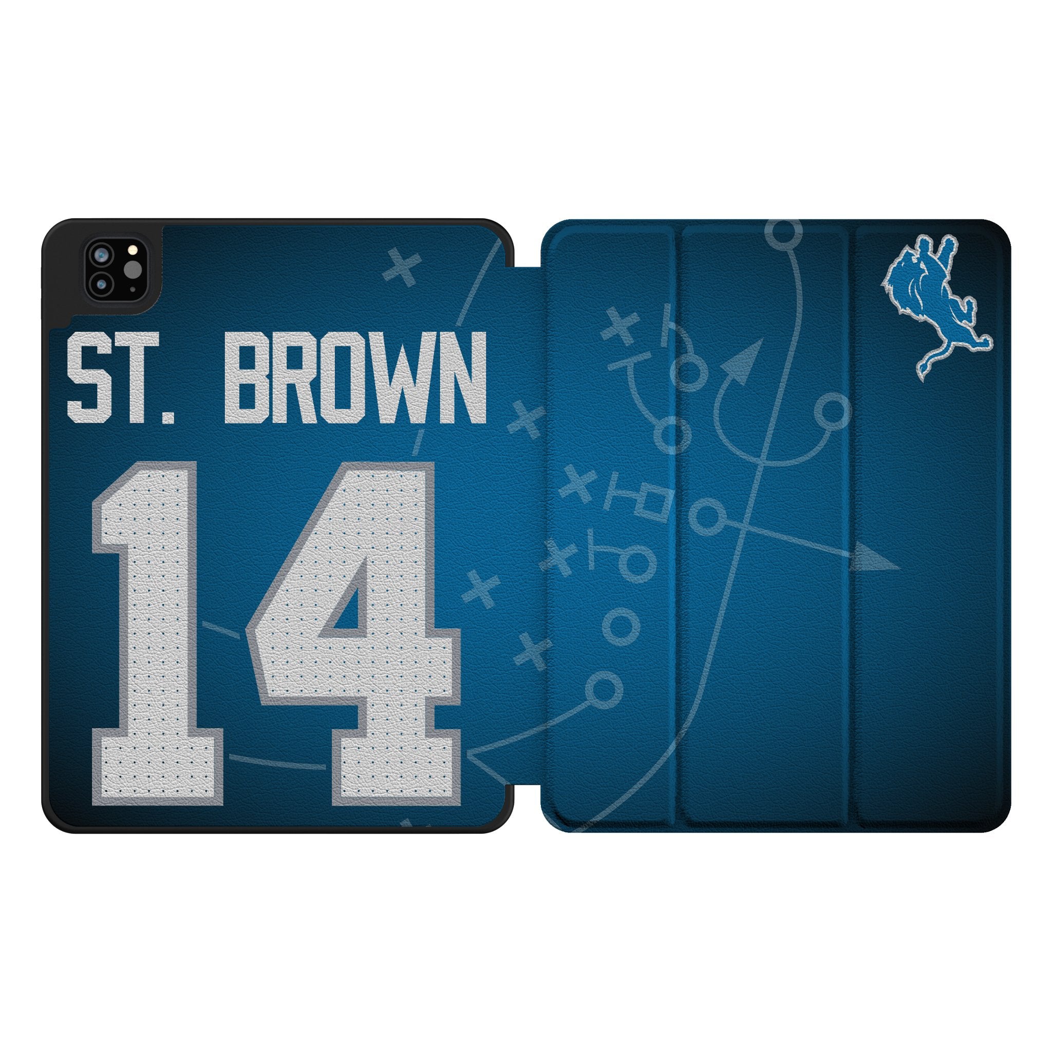 Amon Ra St. Brown Detroit Lions NFL Football Player 14-Inch Tablet Case for Apple iPad - Perfect for Game Day & Travel Protection