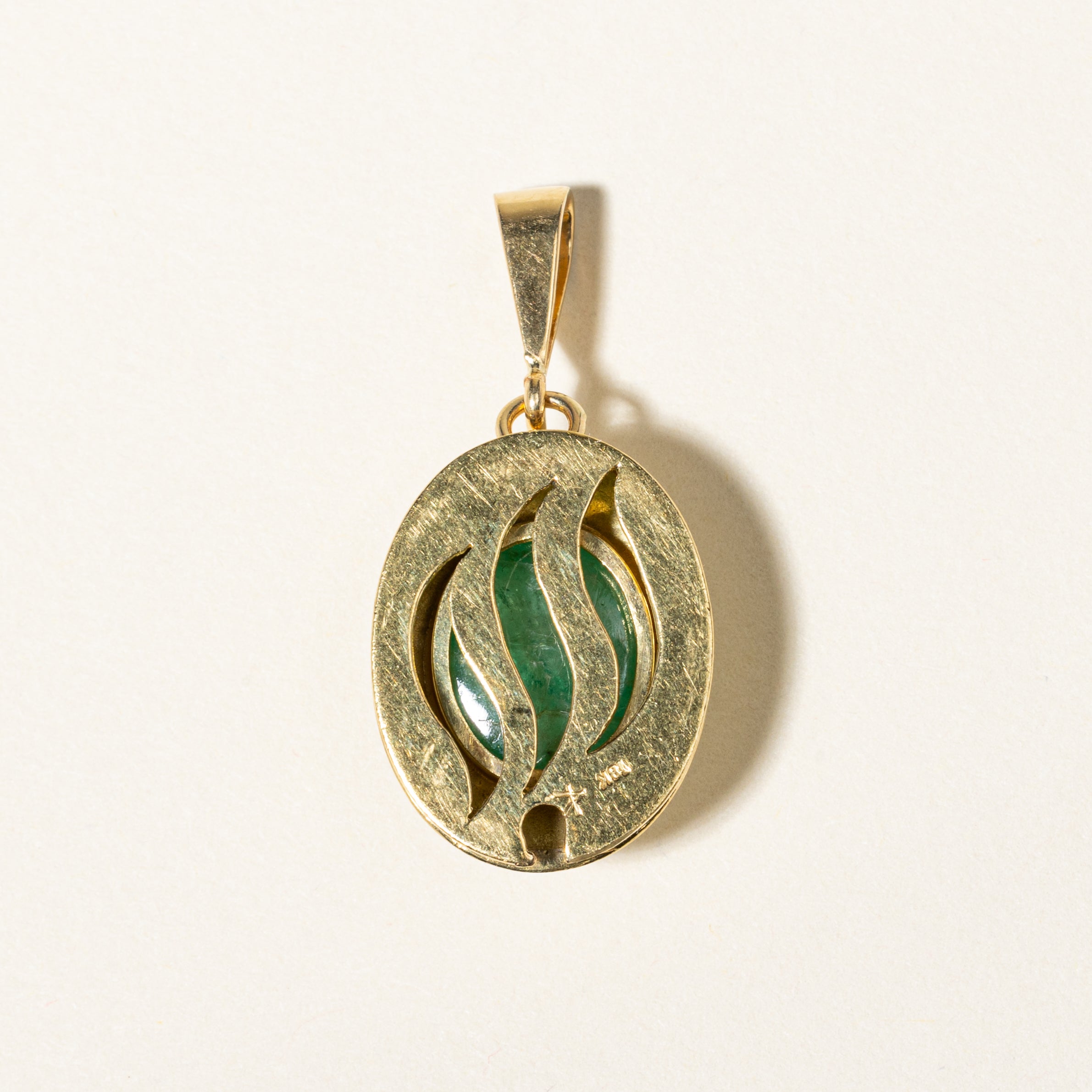 18K Yellow Gold Emerald Pendant Necklace | 5.68ctw Natural Emerald Gemstone Jewelry | Elegant Gift for Women, Birthday, Anniversary & Special Occasions
