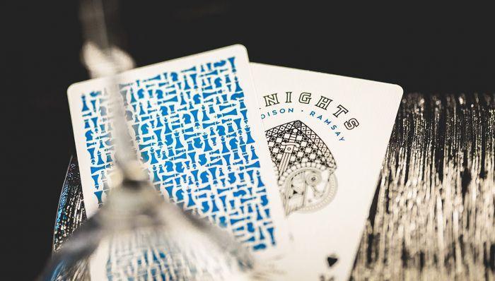 Premium Blue Knights Playing Cards - Elegant Design for Poker, Magic Tricks & Card Games | Perfect for Parties, Game Nights & Collectors