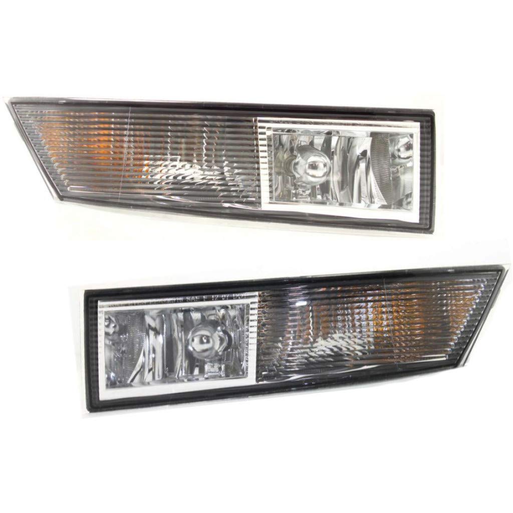 2007-2014 Cadillac Escalade Fog Lights Pair - Driver & Passenger Side Replacement (GM2592163 GM2593163 10383562 10383563) | Perfect for Night Driving & Bad Weather Visibility
