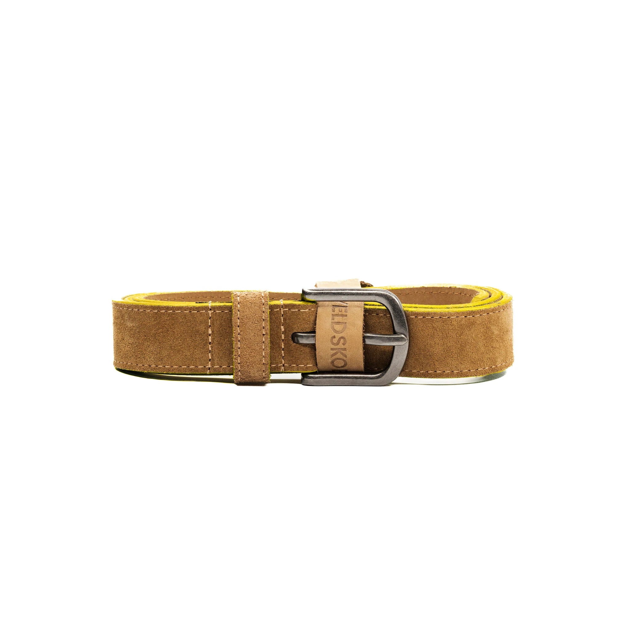 Vilakazi 30mm Genuine Leather Belt with Yellow Stitching - Stylish and Durable for Men's Casual & Business Wear