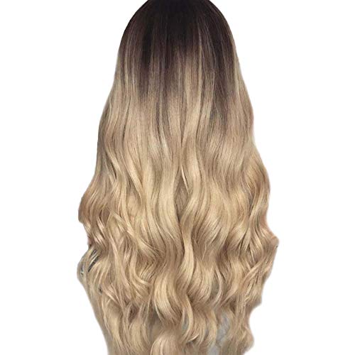 Sexy Gradient Long Curly Synthetic Wig for Cosplay & Parties - Mixed Colors Heat Resistant Costume Wig for Halloween, Anime Conventions & Themed Events
