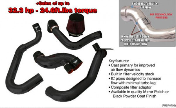 2003-2006 Mitsubishi Lancer Evolution 2.0L Turbo SP Series High Performance Cold Air Intake System - Black - Upgrade for Better Engine Airflow & Horsepower Boost - Perfect for Street Racing & Performance Tuning