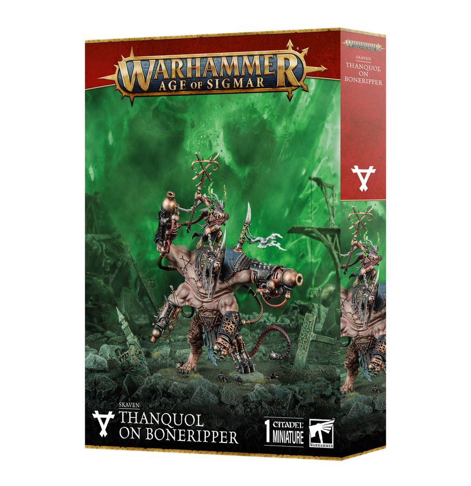 Age of Sigmar Skaven: Thanquol on Boneripper Warhammer Miniature - Tabletop Gaming & Collectible for Fantasy Battles - Perfect for Wargaming Enthusiasts & Model Painters