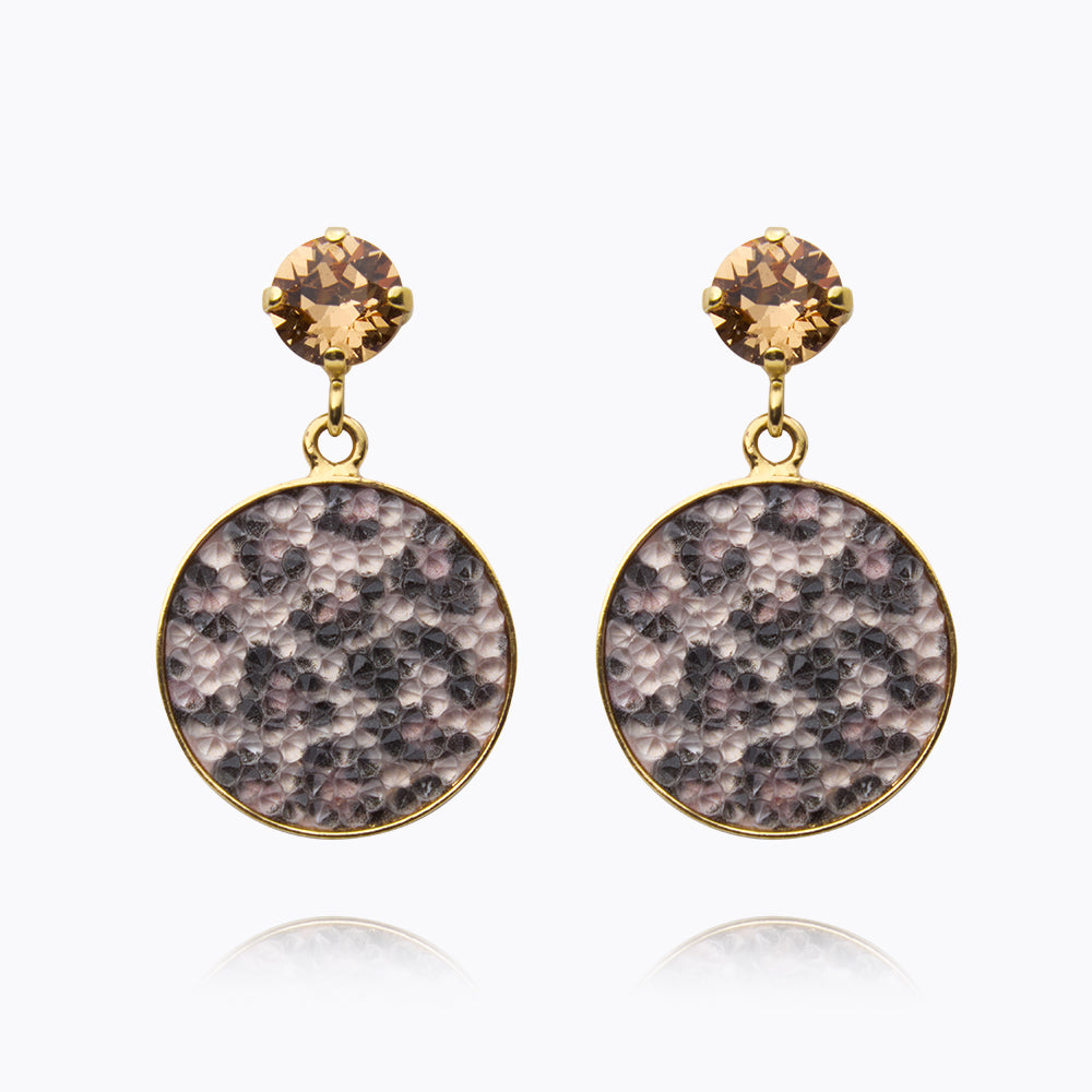Chloe Leopard Print Stud Earrings for Women - Fashion Animal Print Jewelry Gift for Parties, Dating & Everyday Wear