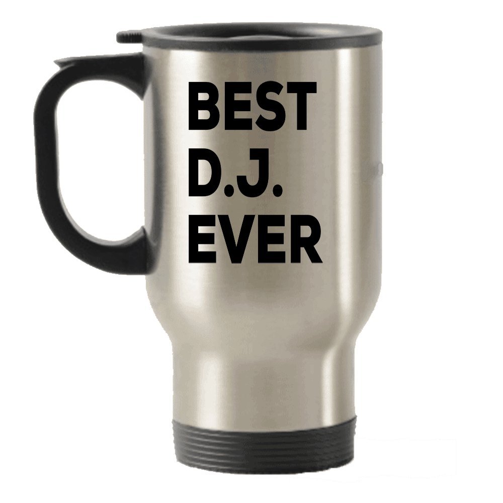 Insulated Travel Mug for DJ Lovers - Stainless Steel Coffee Tumbler with Lid - Perfect Gift for Men & Women, Wedding, Birthday, Father's Day, Mother's Day - Great for Office, Commuting, and Radio DJ Work