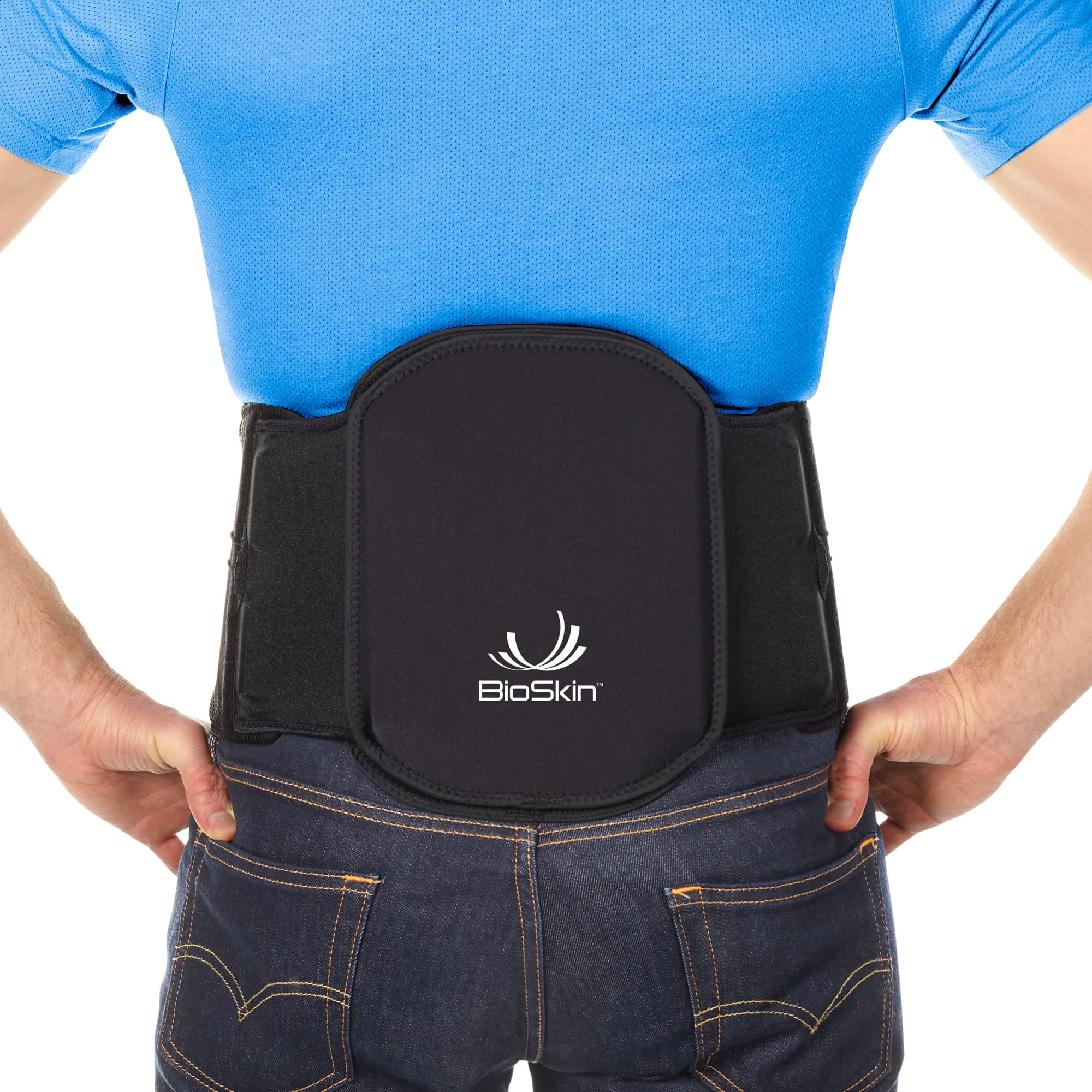 BioSkin Vector Back Brace - Adjustable Lumbar Support Belt for Lower Back Pain Relief, Sciatica & Herniated Disc - Ideal for Office Work, Driving & Post-Surgery Recovery