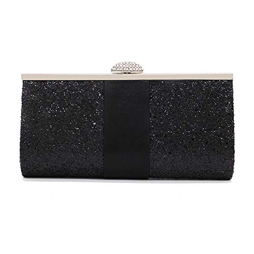 JIAJIA Women's Evening Clutch Purse - Elegant Envelope Crossbody Shoulder Bag for Wedding, Party & Night Out | Reflective Design for Safety | Perfect for Date Night, Prom & Formal Events