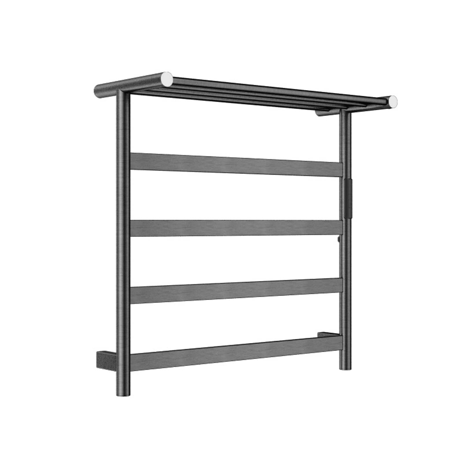 Premium 304 Stainless Steel Electric Towel Warmer with Timer & LED Indicators - Bathroom Plug-in Heated Towel Rack for Spa, Luxury Hotels & Home Use (Gun Gray)