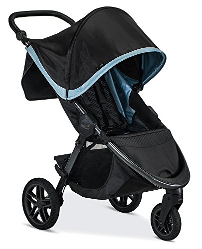 Britax B-Free Lightweight Stroller for Babies & Toddlers - Frost Gray | Compact Fold, Adjustable Canopy, All-Terrain Wheels | Perfect for Travel, Shopping & Daily Walks