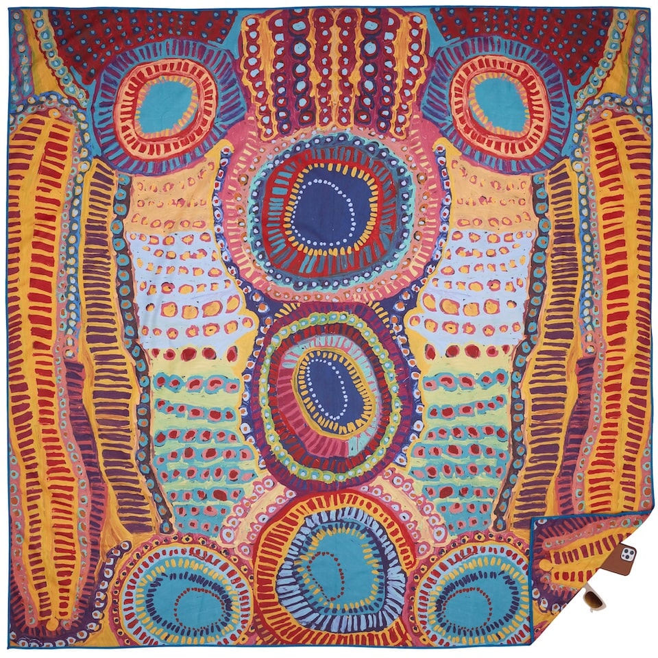 XL Sand Free Beach Towel - Quick Dry, Super Absorbent, Lightweight for Pool, Beach, Picnic & Travel - Two Dogs Dreaming Design