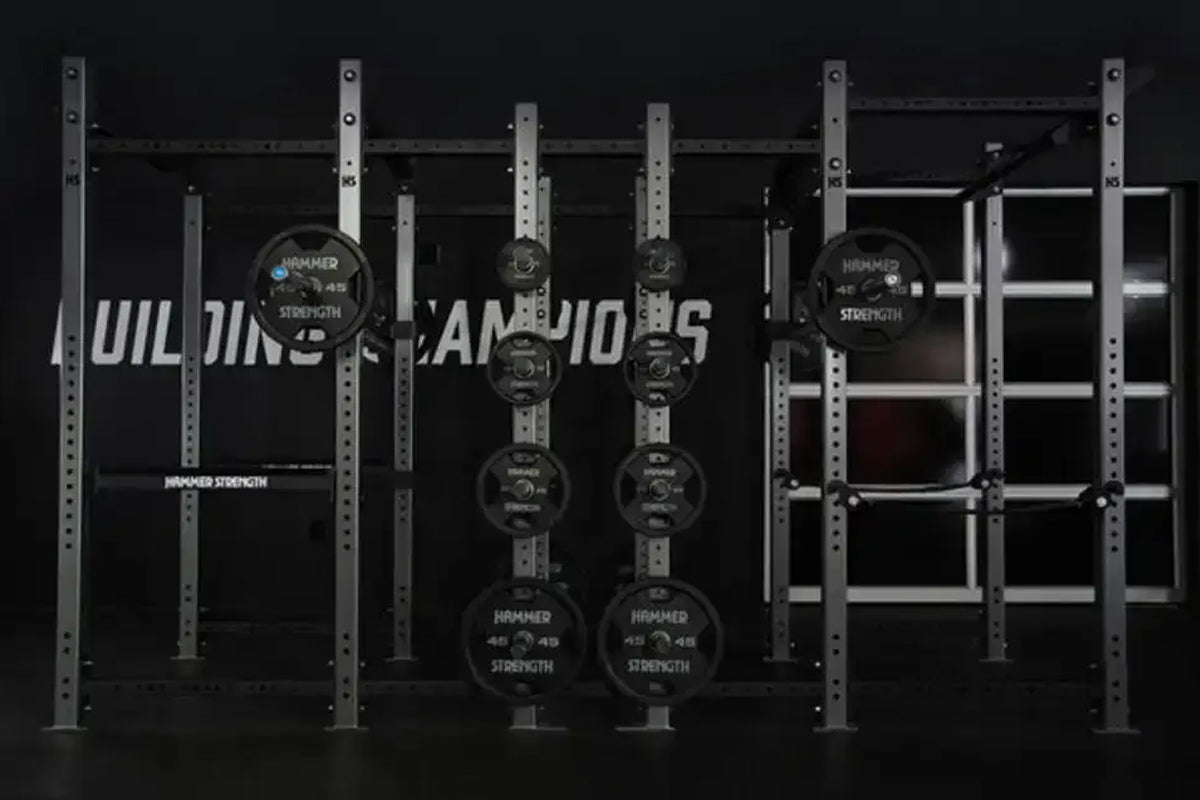 Hammer Strength HD Athletic NX Power Combo Rack - Heavy Duty Gym Equipment for CrossFit, Powerlifting & Home Workouts