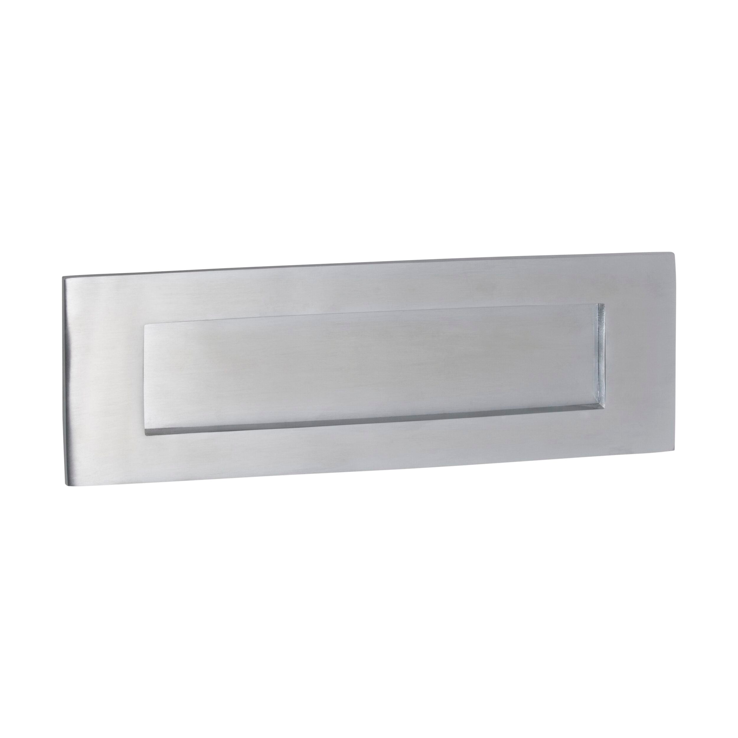 1360 Letter Plate in Satin Chrome - 100mm x 300mm Mail Slot for Doors - Perfect for Home, Office & Apartment Entryways