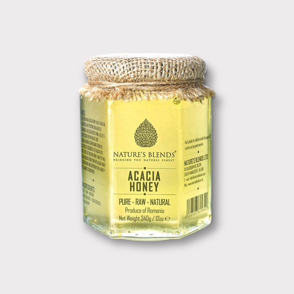 Pure Acacia Honey - 100% Natural Raw Unfiltered | Great for Tea, Baking & Healthy Lifestyle | Premium Organic Honey for Cooking, Gifts & Wellness