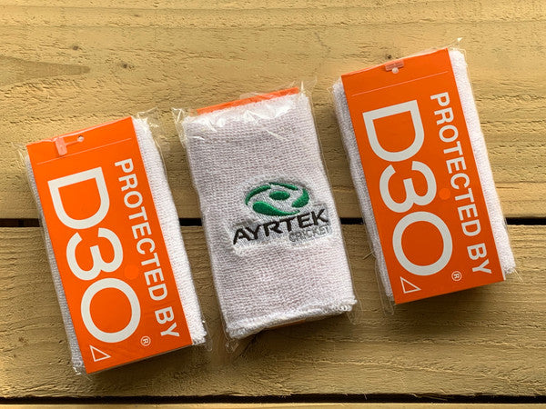 Ayrtek Hybrid Wrist Guard & Sweatband - White | Breathable Support for Gym, Tennis & Basketball | Sports & Fitness Accessories