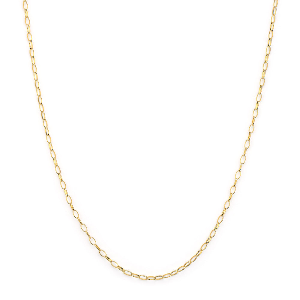 Jude Frances Lisse Small Looped Chain Necklace for Women - Dainty Gold Layering Necklace Jewelry Gift for Her - Perfect for Date Night & Everyday Wear