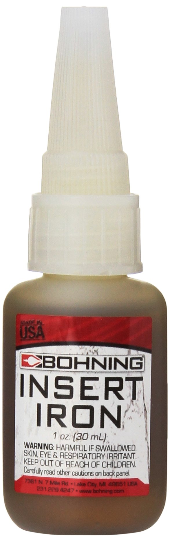 Bohning Insert Iron Glue 1 fl. oz (3-Pack) - High Strength Adhesive for Archery, Fletching, and Arrow Repair - Perfect for Bowhunting and Target Practice