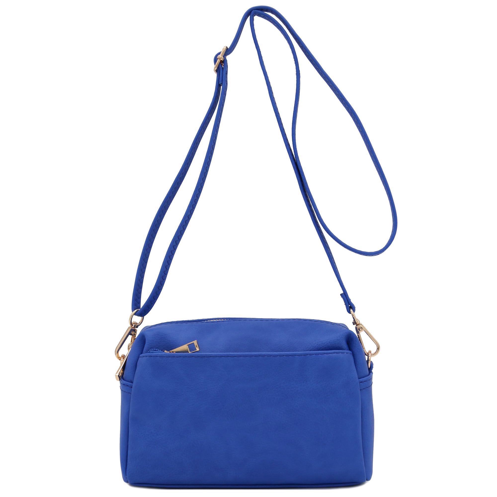 Stylish Triple Zip Small Crossbody Bag for Women - Trendy Mini Shoulder Purse with Multiple Compartments | Perfect for Travel, Shopping & Everyday Use
