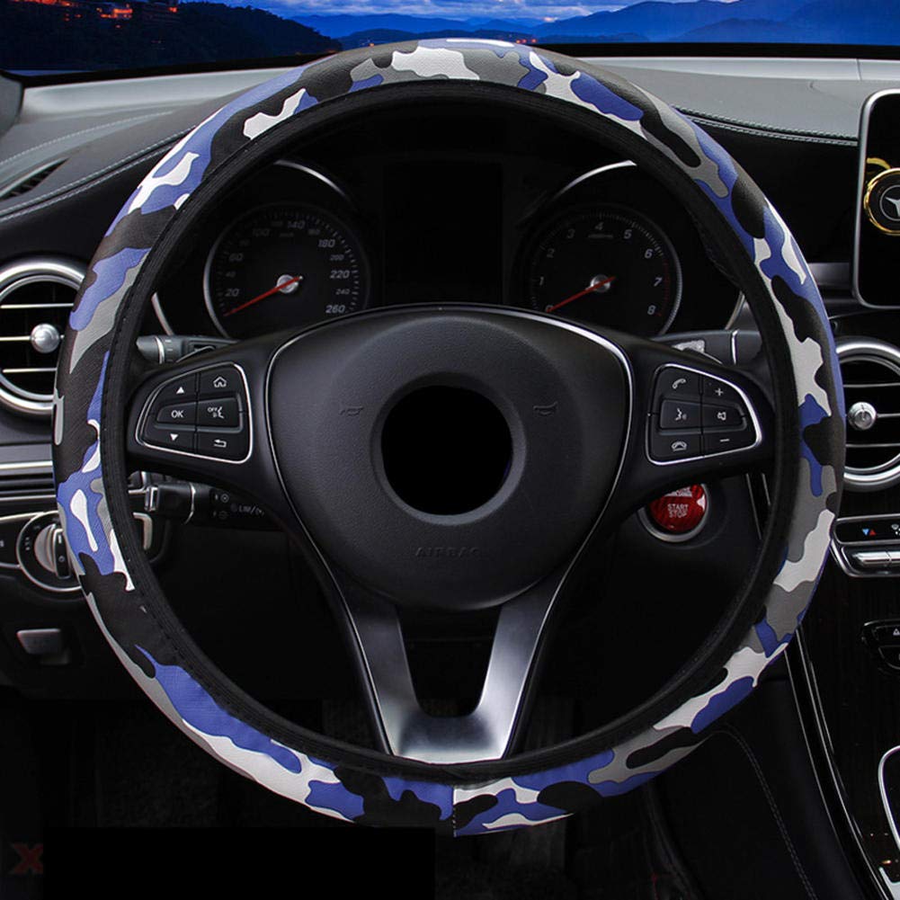 Universal 38cm Braided Steering Wheel Cover - Non-Slip, Durable Car Accessory for Enhanced Grip & Comfort | Perfect for Daily Commute, Road Trips & Long Drives