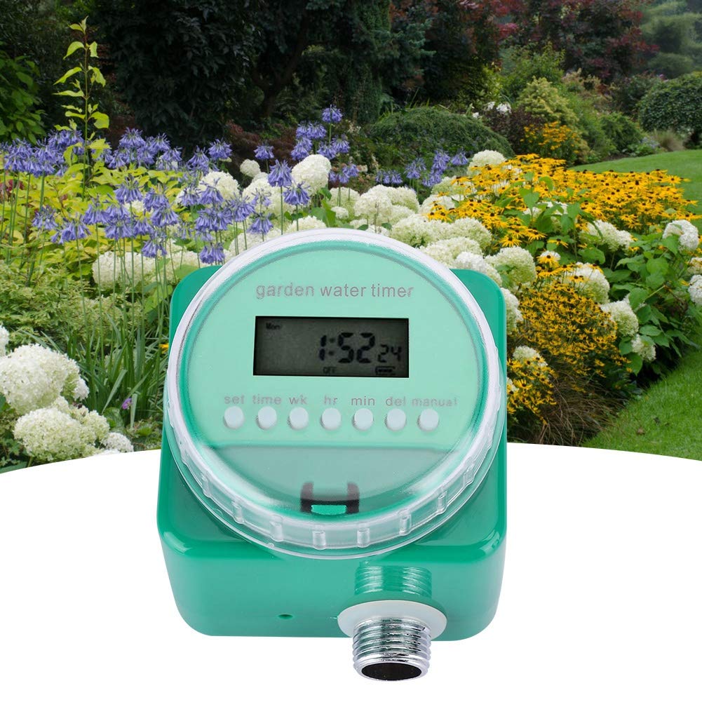 Drip Irrigation Kit - Waterproof Garden Water Timer with Screen Lock, Durable ABS Material for Balcony, Courtyard & Greenhouse | Perfect for Automated Plant Watering & Garden Maintenance