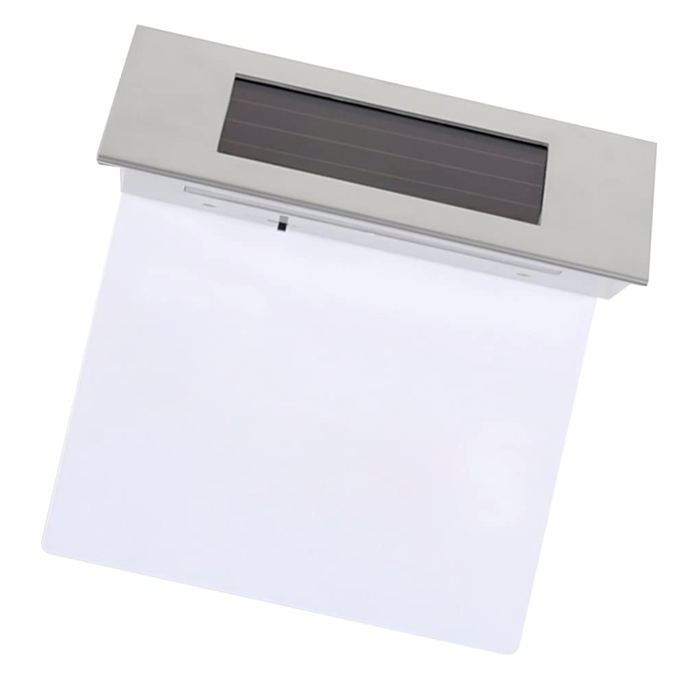 DOITOOL 2-Pack Solar Powered LED House Number Light - Outdoor Waterproof Address Sign for Mailbox, Front Door, Garden & Street - Metal Solar Lights with Flag Design for Home & Pathway Illumination