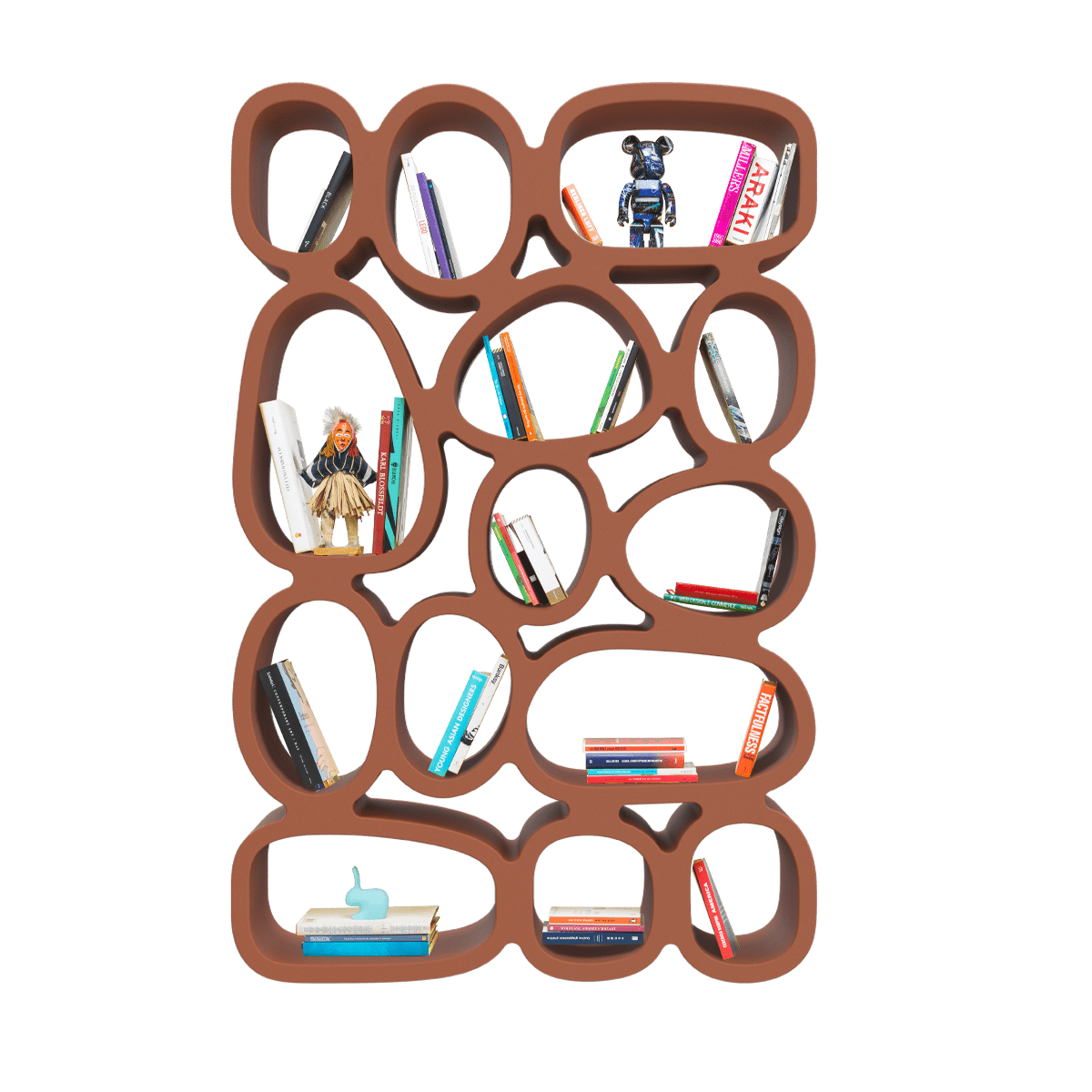 Qeeboo Koibuchi Bookcase - Modern Wooden Bookshelf for Home & Office - Perfect for Living Room, Bedroom, and Study Room Organization
