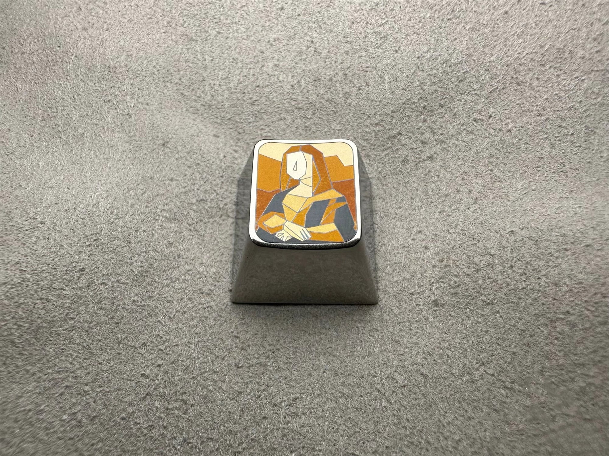 Artist Series Keycaps - Mona Lisa & The Scream Titanium Alloy Carved Mechanical Keyboard Keycaps for Gaming & Typing Enthusiasts