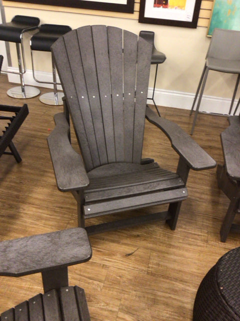 Durable CR Plastics Adirondack Chair - Weather-Resistant Outdoor Patio Furniture for Garden, Poolside & Backyard Relaxation