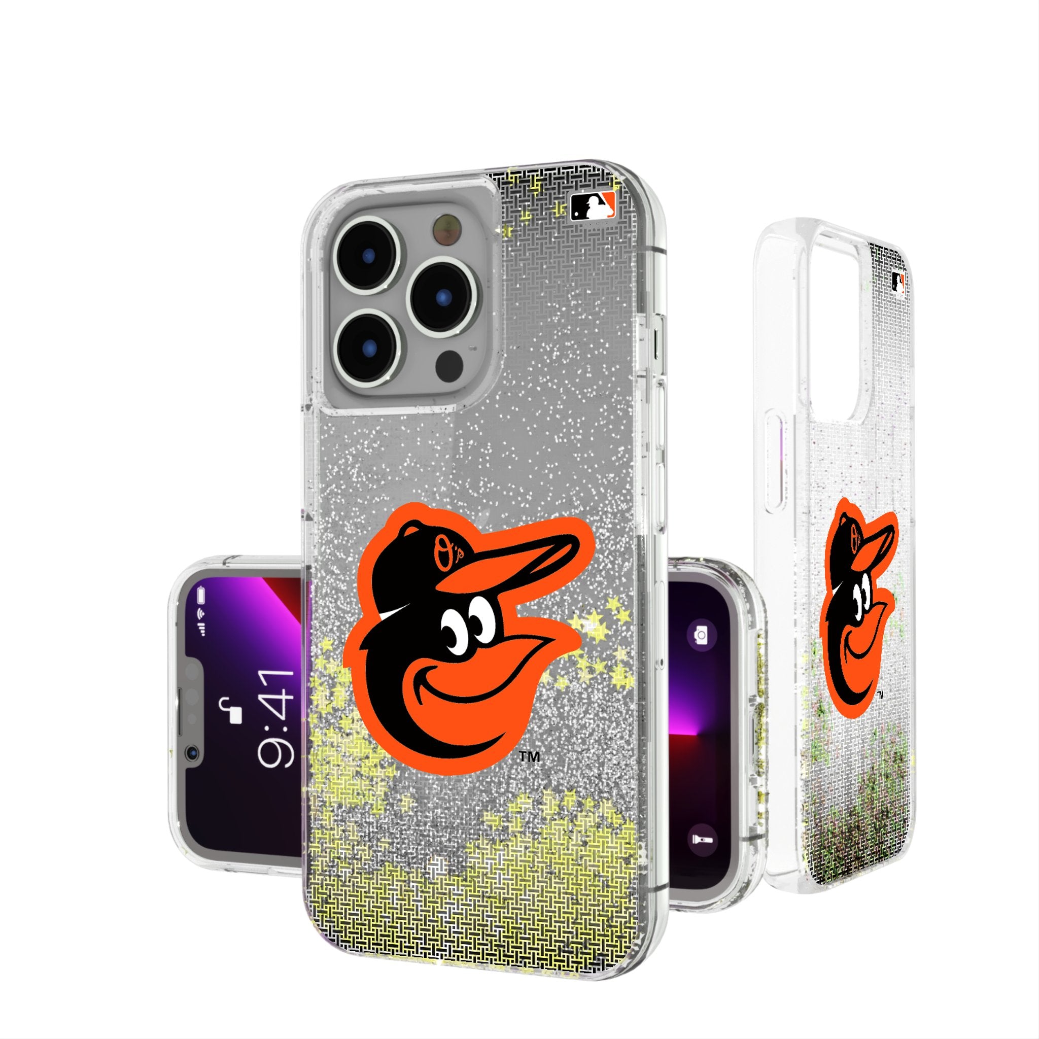 Baltimore Orioles Glitter Phone Case for iPhone & Samsung - Sparkling Rhinestone Design, Durable Protection - Perfect for Baseball Fans & Game Day Accessories
