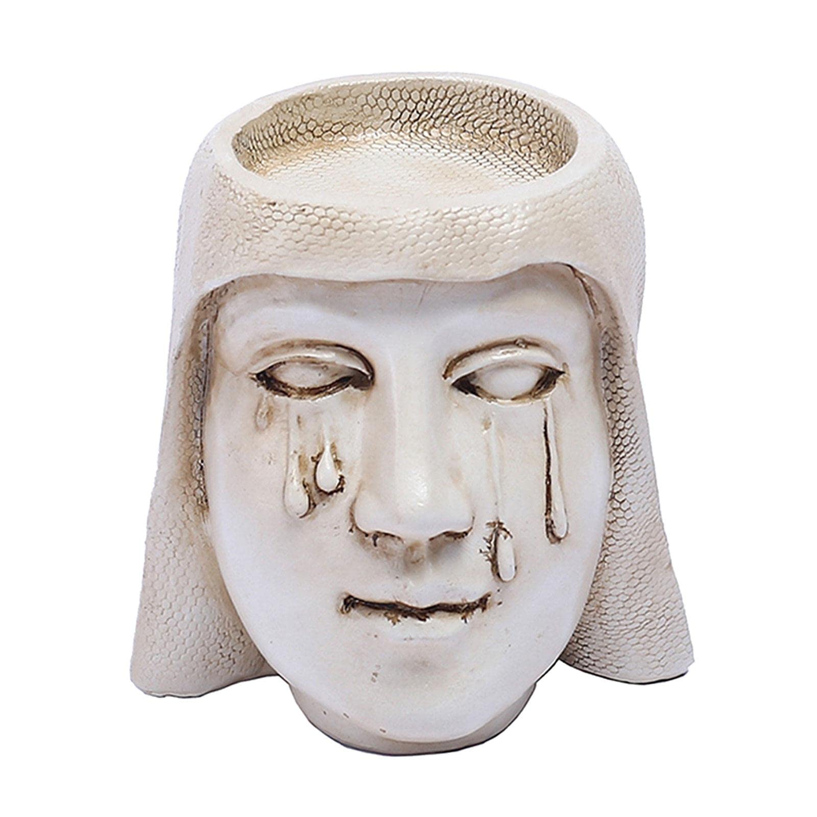 Colcolo Virgin Mary Resin Statue - Tealight Candle Holder Stand for Prayer, Home Decor, Fireplace & Dining Table - Perfect for Halloween, Hotels & Religious Gifts