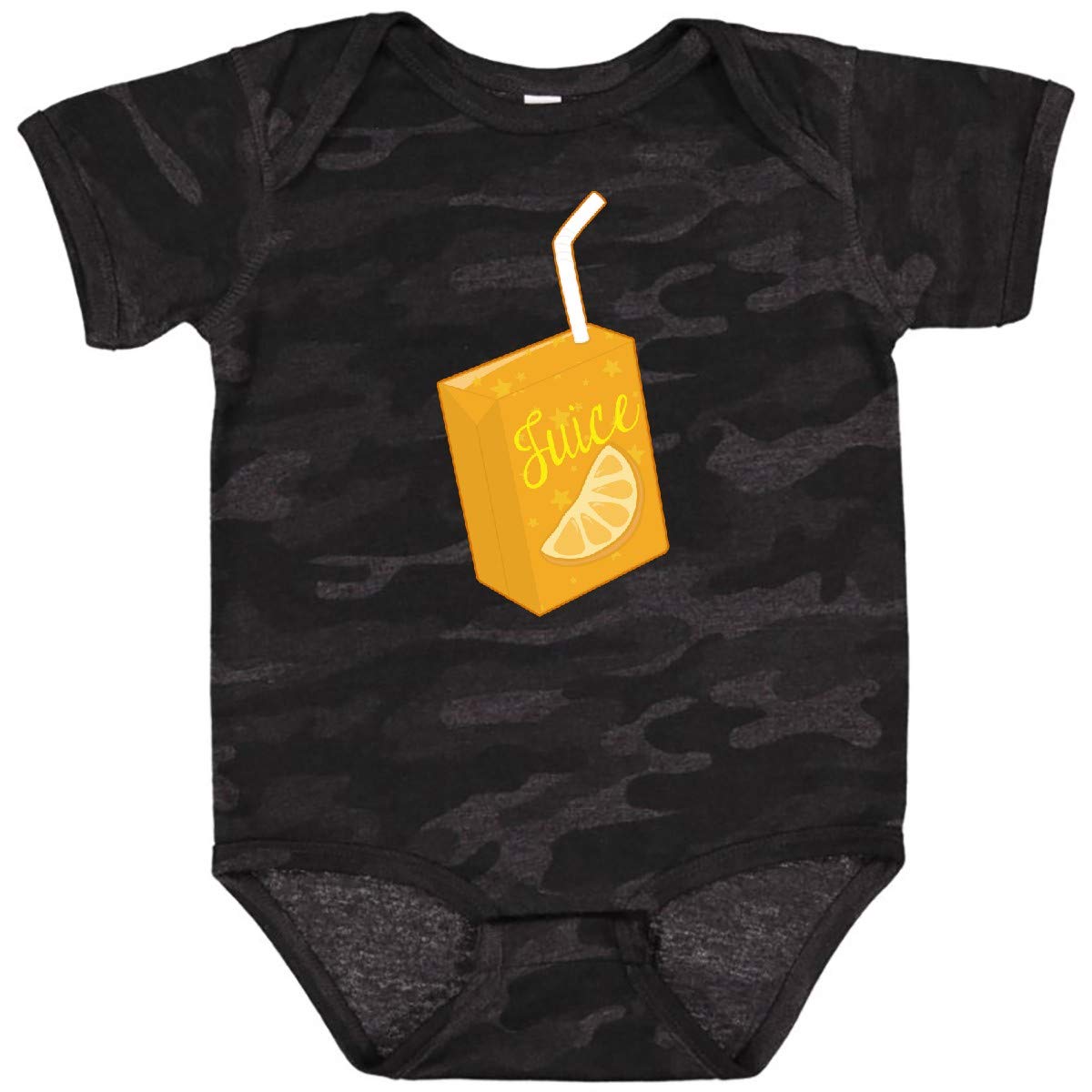 Inktastic Orange Juice Box Baby Bodysuit - Cute & Comfortable 100% Cotton Infant Onesie for Boys & Girls - Perfect for Playdates, Photo Shoots & Everyday Wear