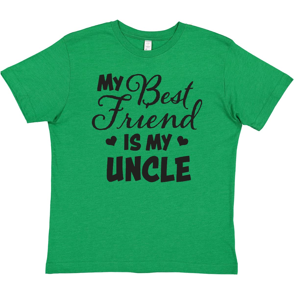 My Best Friend is My Uncle with Hearts Youth T-Shirt - Perfect for Family Gatherings and Casual Outings