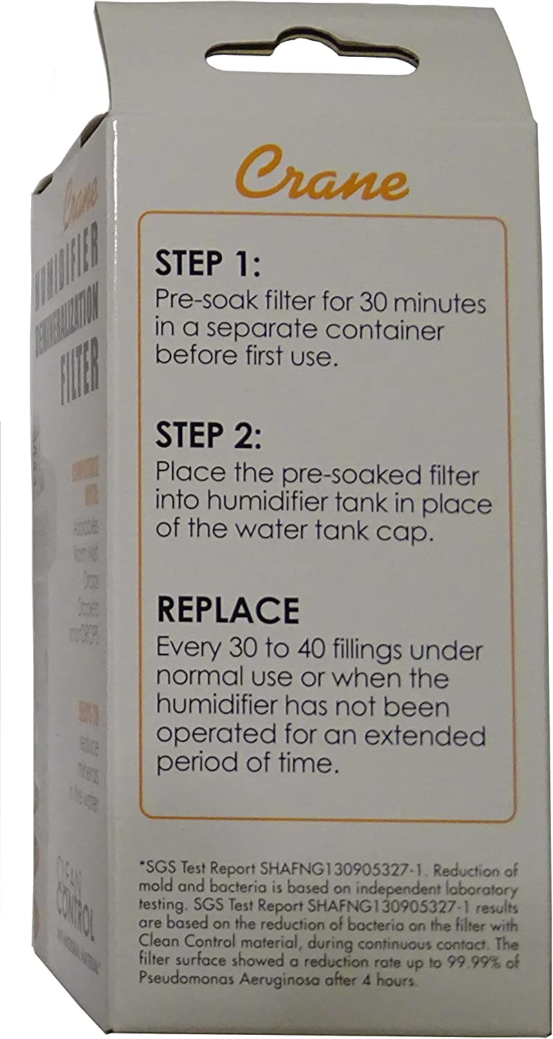 Crane Hard Water Demineralization Filter - Removes Minerals & Impurities for Cleaner Water | Perfect for Home, RV & Camping Use