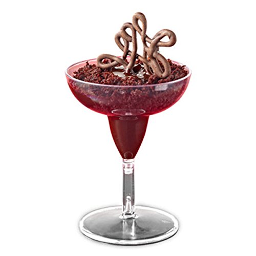 120-Pack 2 oz Disposable Plastic Mini Margarita Glasses - Cocktail Cups for Ice Cream, Champagne, Shots & Desserts | Party Barware for Weddings, Birthday Celebrations & Home Entertaining