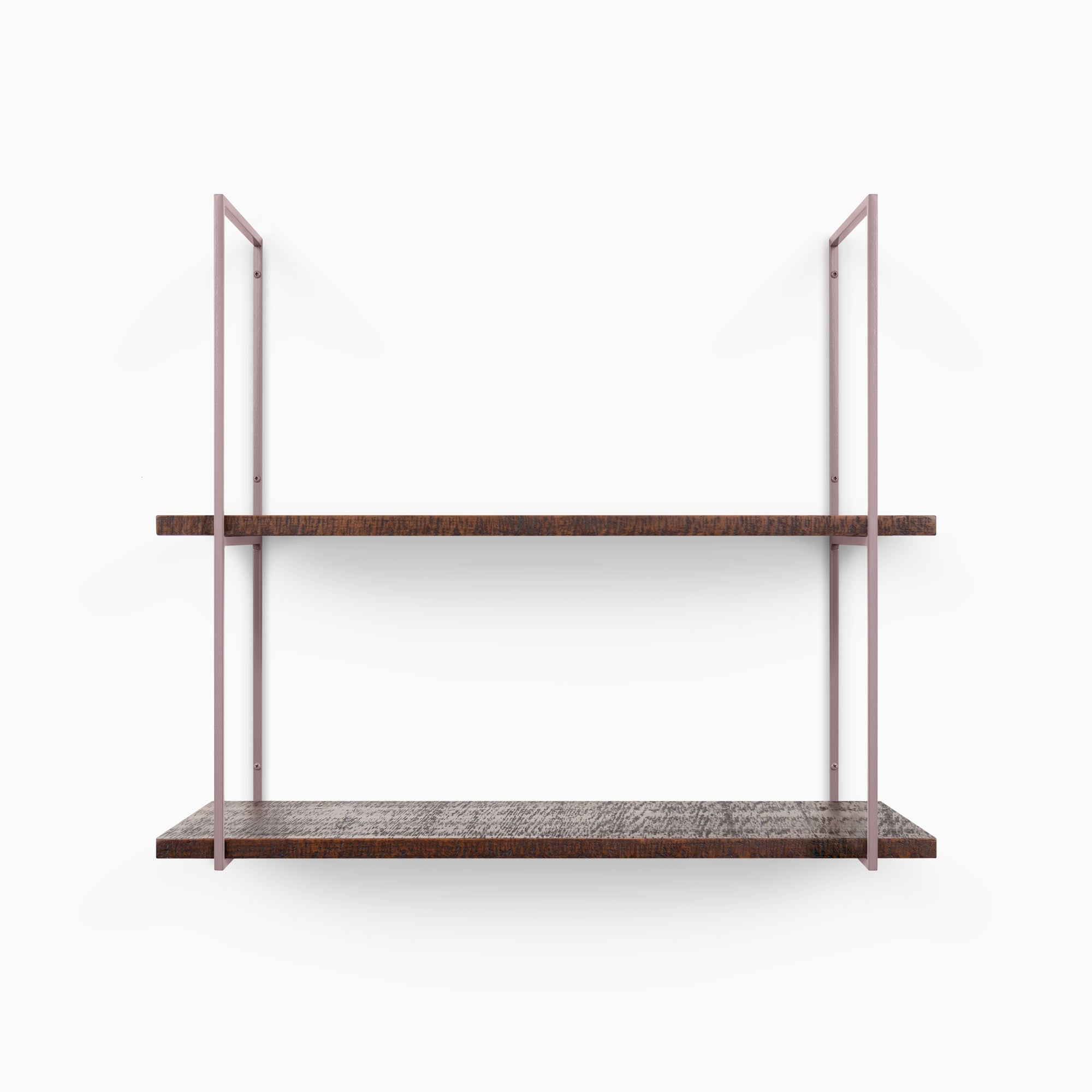 Lloyd Espresso Rustic 2 Tiered Shelf - Handmade Wooden Wall Shelf for Kitchen, Bathroom & Living Room - Perfect for Organizing Spices, Decor & Essentials