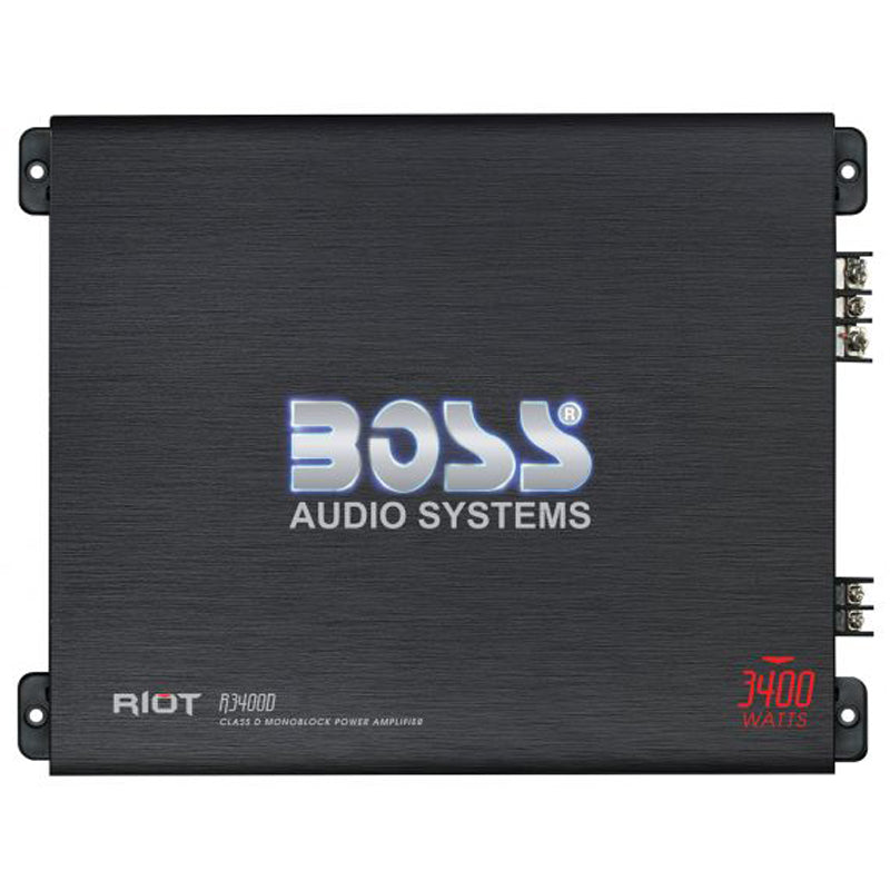 Boss R3400D Professional Car Audio Amplifier - High Power 4 Channel Amp for Car Stereo System, Home Theater, and DJ Setup | Perfect for Bass Boost and Clear Sound in Vehicles, Parties, and Events